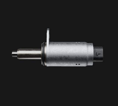 Side-on detailed image of a camshaft adjuster